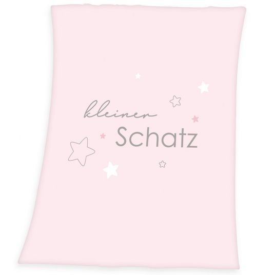 Baby Best Kuscheldecke 75 x 100 cm - Kleiner Schatz - Rosa