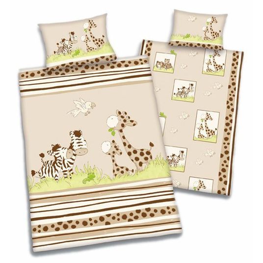 Baby Best reversible bed linen 100 x 135 cm - jungle animals