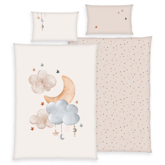 Baby Best Biancheria da letto reversibile 100 x 135 cm - Luna e Stelle