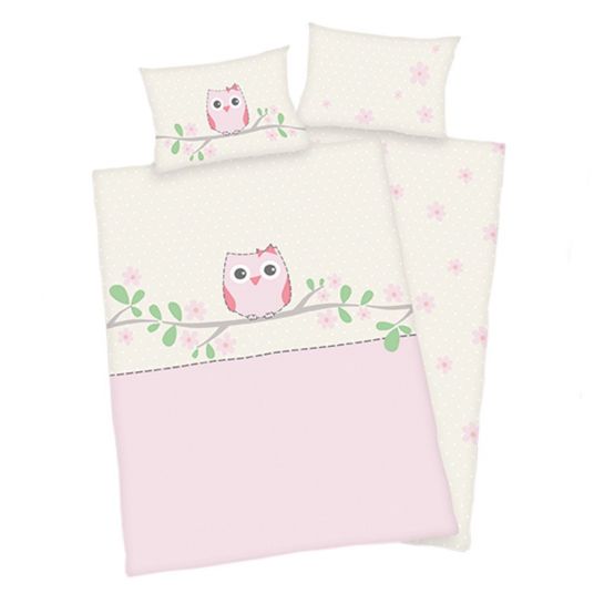 Baby Best Reversible bed linen 100 x 135 cm - Sweet owl