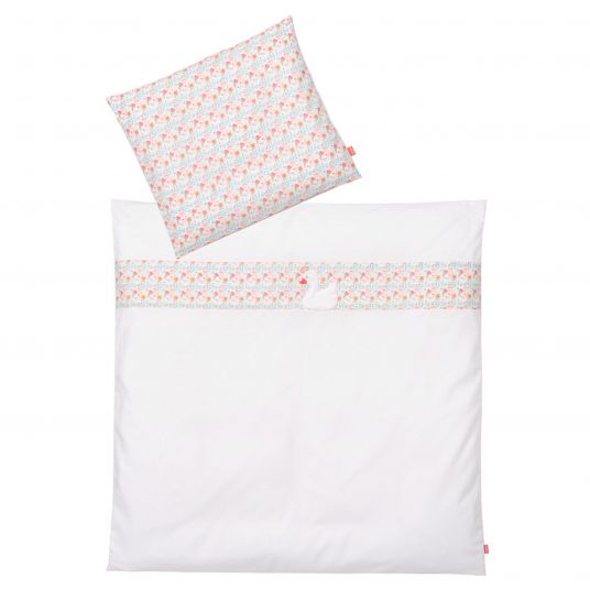 Set Biancheria Culla 3 Pezzi - Copripiumino, Federa E Lenzuolo Con Angoli - 90x40 Cm - Fantasia Città