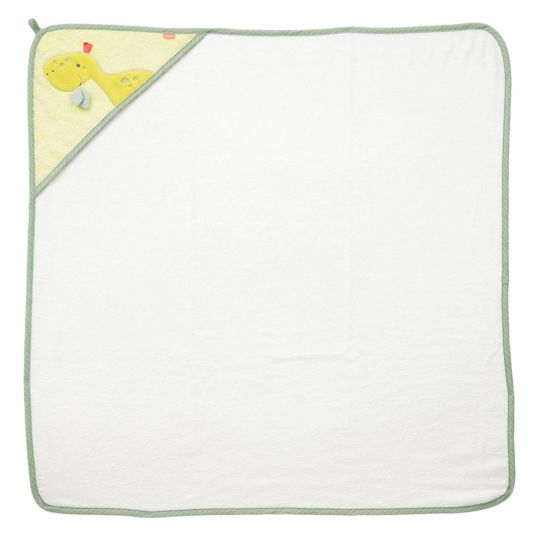 Fehn Hooded towel Dino 80 x 80 cm - Happy Dino