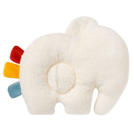 Fehn Coperta per bambini con cuscino NATURE in cotone biologico - elefante