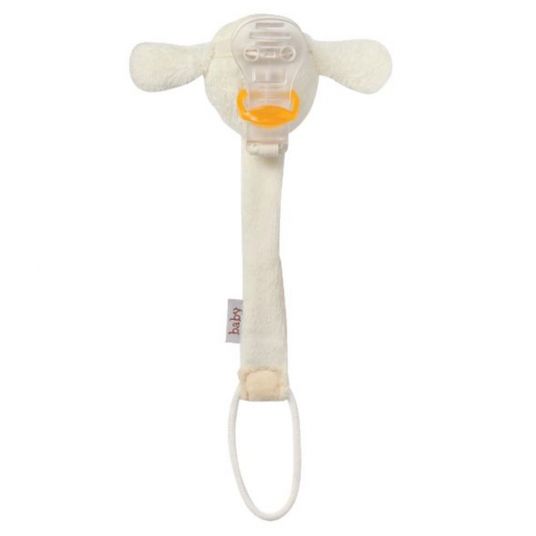 Fehn Pacifier ribbon Baby Love with rattle - sheep