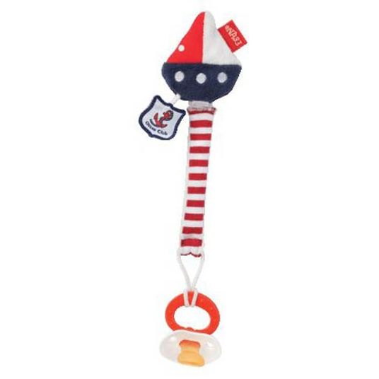 Fehn Pacifier band Ocean Club with rattle - boat