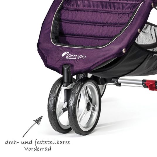 Baby Jogger Buggy City Mini 3 Rad - Purple Gray