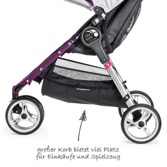 Baby Jogger Buggy City Mini 3 Wheel - Purple Gray