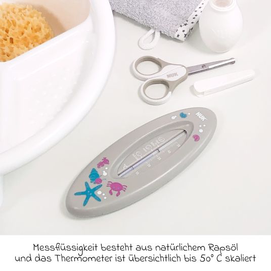 Babyartikel.de Babypflege-Set 12-teilig - Sparset für die tägliche Babypflege - Sterne Grau