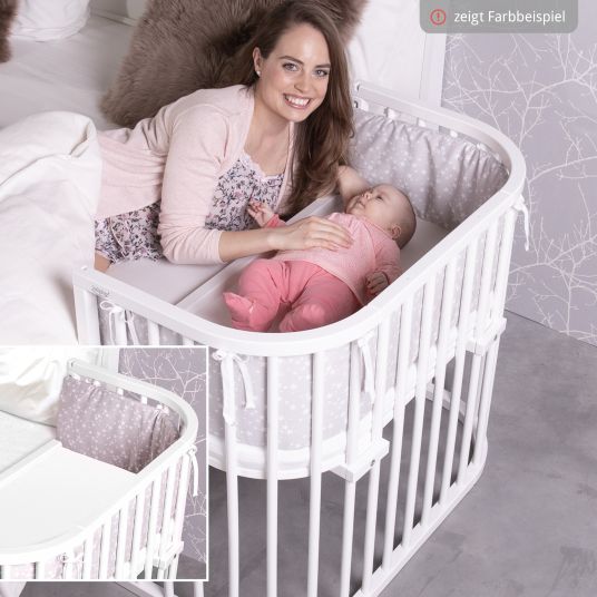 Babybay Boxspring Comfort Plus co-sleeper - slate gray lacquered