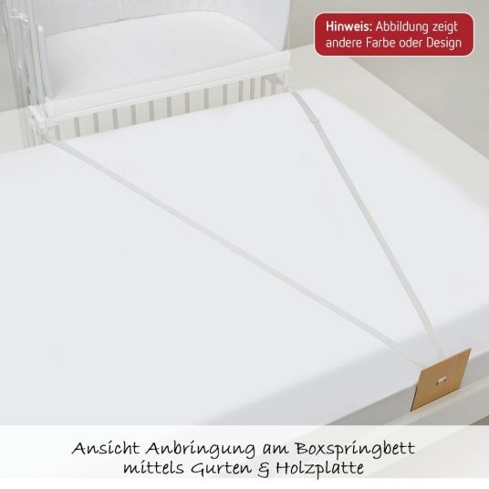 Babybay Additional bed Boxspring Extra Ventilated - Natur lacquered