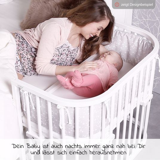 Babybay Beistellbett Maxi Comfort Plus - Weiß lackiert