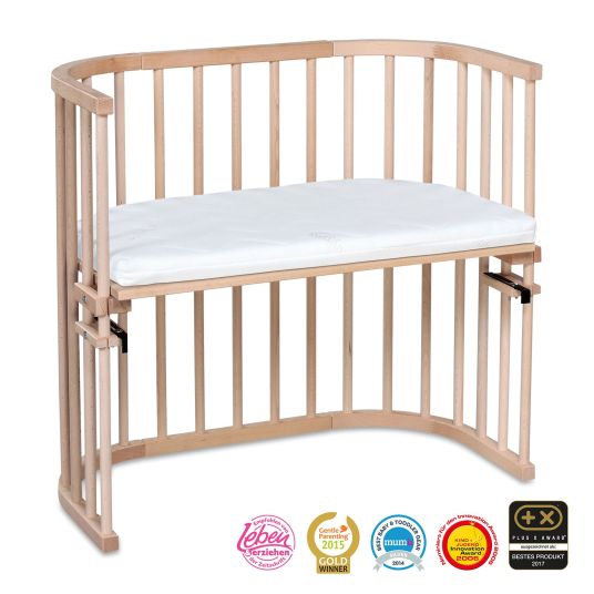 Babybay Original co-sleeper incl. free Classic Soft mattress - natural untreated