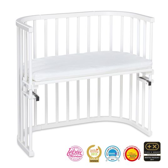 Babybay Original co-sleeper incl. free Classic Soft mattress - white lacquered