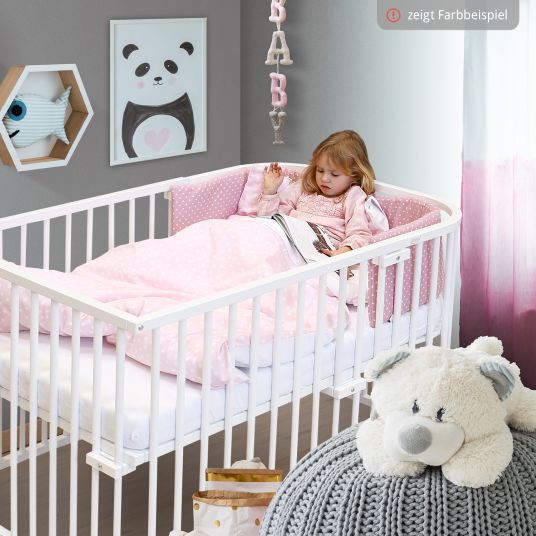 Babybay Kinderbettumbausatz für Beistellbett Boxspring Comfort Plus - Schiefergrau lackiert