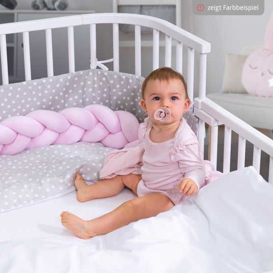 Babybay Kit di conversione lettino per letto matrimoniale Boxspring Comfort Plus - laccato grigio ardesia