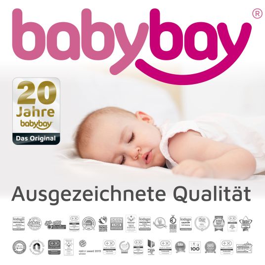 Babybay Kit di conversione lettino per letto matrimoniale Boxspring Comfort Plus - laccato grigio ardesia