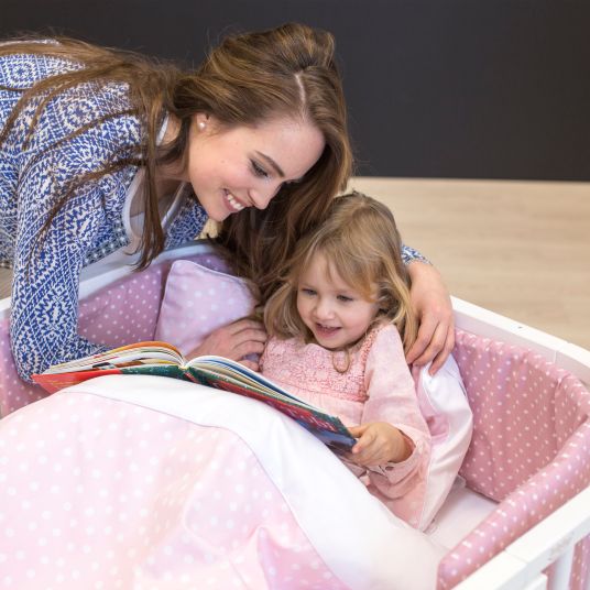 Babybay Kinderbettumbausatz für Beistellbett Boxspring Comfort Plus - Weiß lackiert