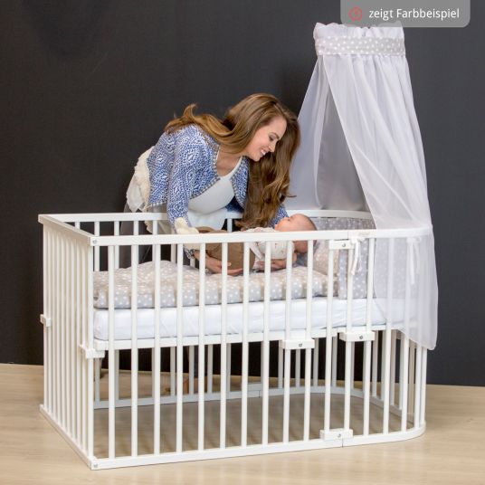 Babybay Kinderbettumbausatz für Beistellbett Maxi Comfort Plus - Natur lackiert