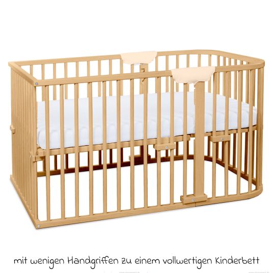 Babybay Crib conversion kit for Maxi Comfort Plus co-sleeper - natural lacquered