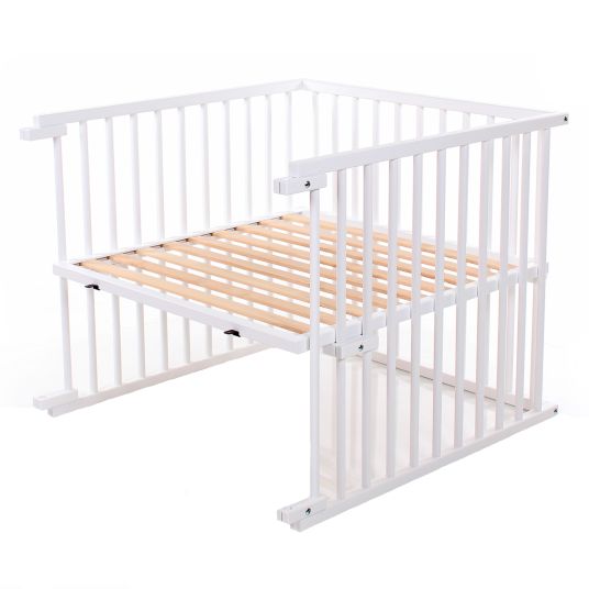 Babybay Crib conversion kit for Maxi Comfort Plus co-sleeper - white lacquered