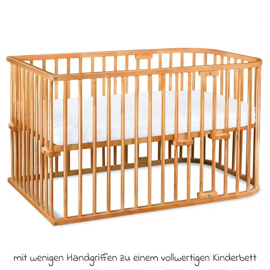 Babybay Kinderbettumbausatz für Beistellbett Maxi und Boxspring - Kernbuche geölt