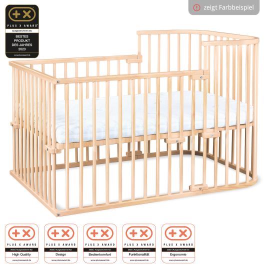 Babybay Crib conversion kit for Maxi co-sleeper bed and Boxspring - oiled beech heartwood