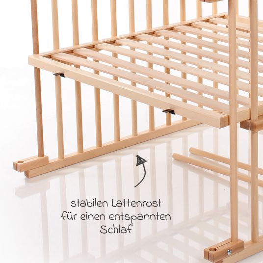 Babybay Kit di conversione per culla e boxspring Maxi - finitura laccata naturale