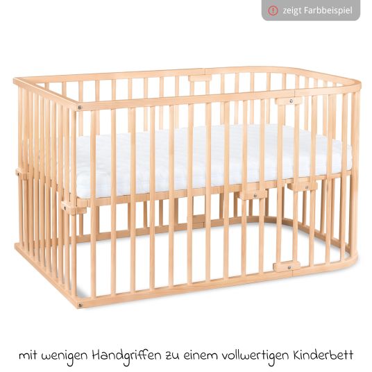 Babybay Crib conversion kit for Maxi co-sleeper and Boxspring - natural untreated