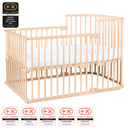 Babybay Crib conversion kit for Maxi co-sleeper and Boxspring - natural untreated