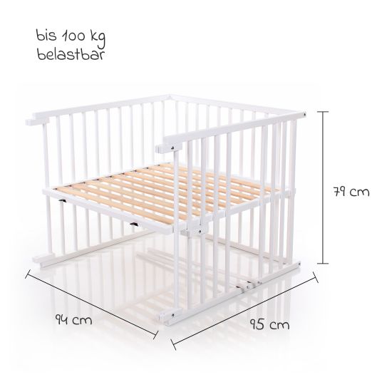 Babybay Kit di conversione per culla e boxspring Maxi - laccato bianco