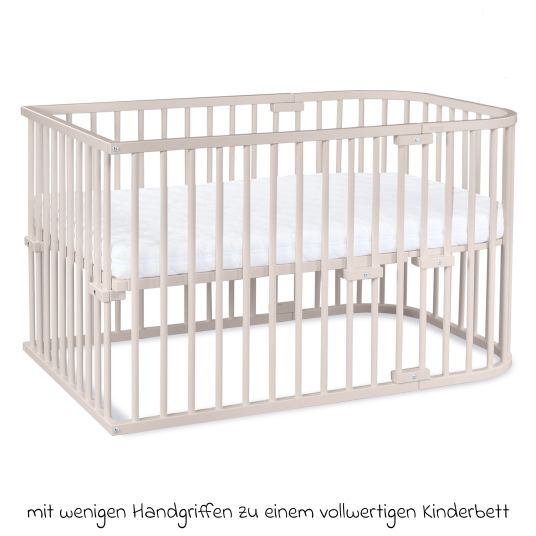 Babybay Kinderbettumbausatz für Beistellbett Original - Beige lackiert