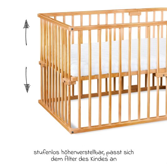 Babybay Kinderbettumbausatz für Beistellbett Original - Kernbuche geölt