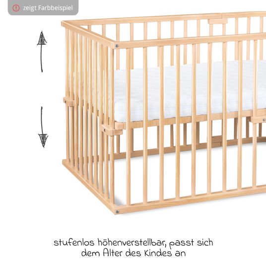 Babybay Kinderbettumbausatz für Beistellbett Original - Natur unbehandelt