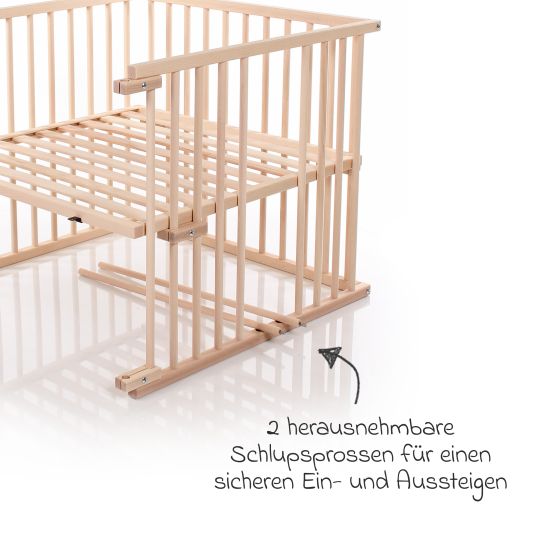 Babybay Crib conversion kit for co-sleeper Original - natural untreated