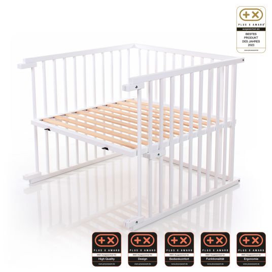 Babybay Kinderbettumbausatz für Beistellbett Original - Weiß lackiert