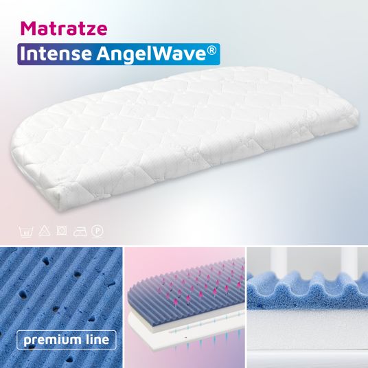Babybay Materasso Intense AngelWave per co-sleeper Maxi, Boxspring, Comfort Plus
