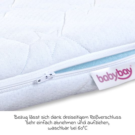 Babybay Mattress Medicott extra airy 3D Mesh for co-sleeper Original - White