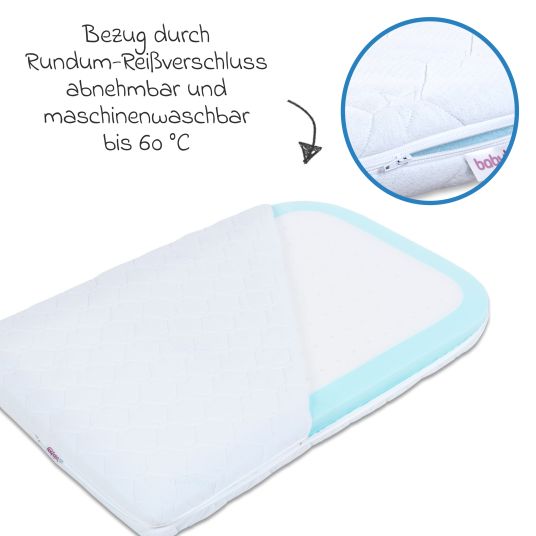 Babybay Matratze Medicott extraluftig für Maxi, Boxspring, Comfort Plus Kinderbettumbausatz - Weiß