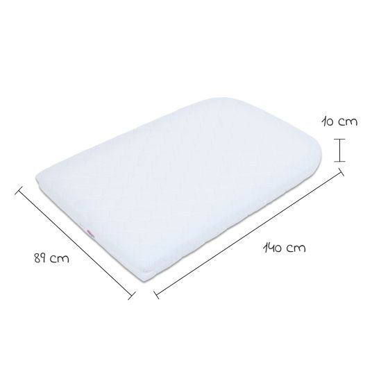 Babybay Medicott extra airy mattress for Maxi, Boxspring, Comfort Plus crib conversion kit - white