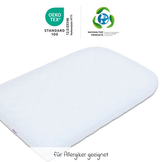 Babybay Medicott extra airy mattress for original crib conversion kit - white