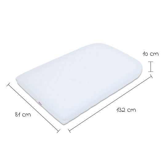 Babybay Medicott extra airy mattress for original crib conversion kit - white