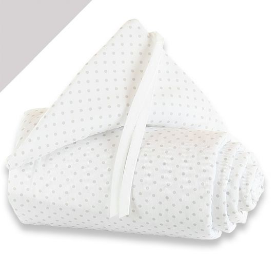 Babybay Nest white for extra bed Original - dots pearl grey