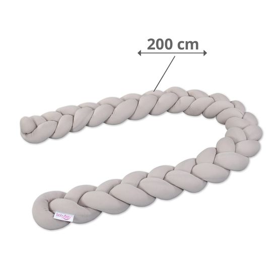 Babybay Nest snake braided for cribs 200 cm - Beige