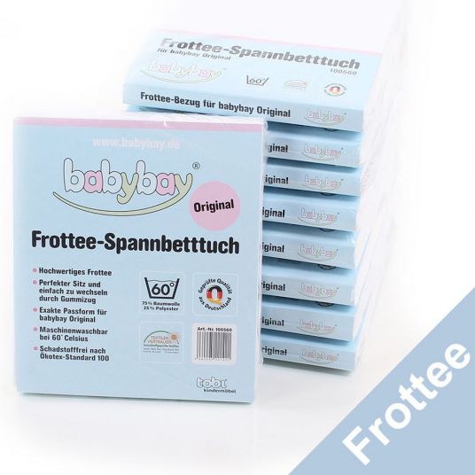 Babybay Spannbetttuch Frottee für Beistellbett Original