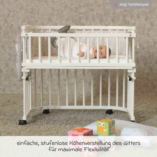 Babybay Locking rail for co-sleeper Maxi & Boxspring - Beige lacquered