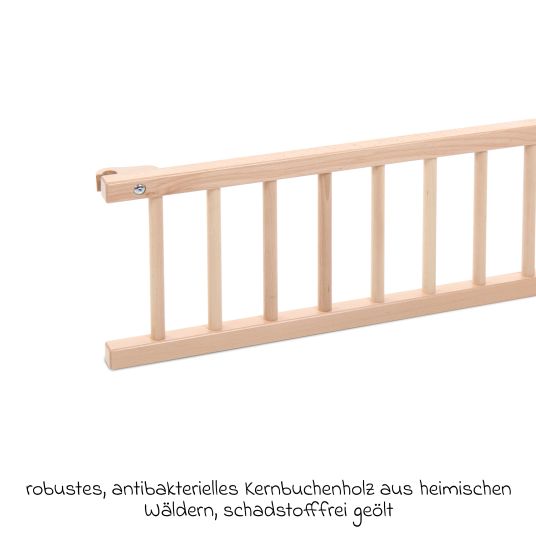 Babybay Binario di chiusura per letto laterale Maxi & Boxspring - laccato naturale