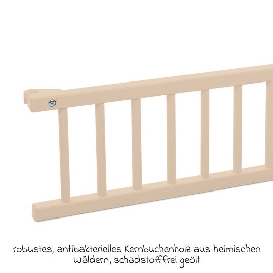 Babybay Locking rail for co-sleeper Original & Midi - Beige lacquered