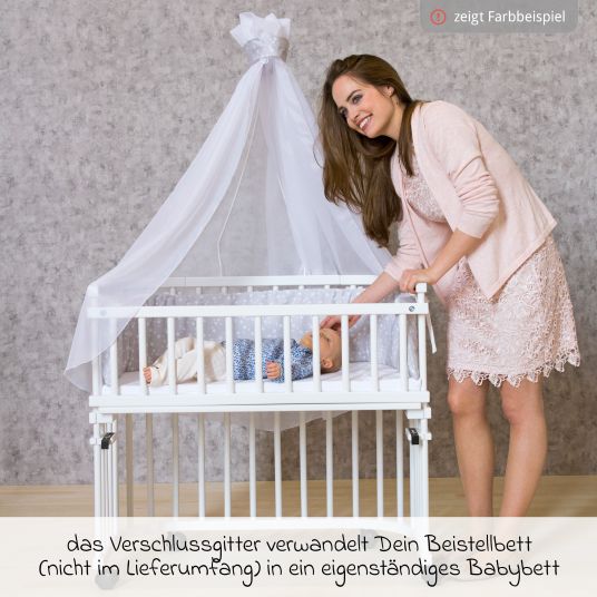 Babybay Verschlußgitter für Beistellbett Original & Midi - Kernbuche geölt