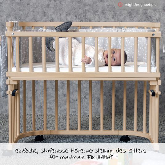 Babybay Verschlussgitter für das Beistellbett Original & Midi - Natur unbehandelt