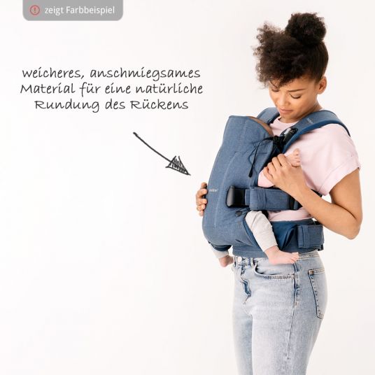 BabyBjörn Baby Carrier One Cotton Mix Baby Power - Confetti Dove Blue